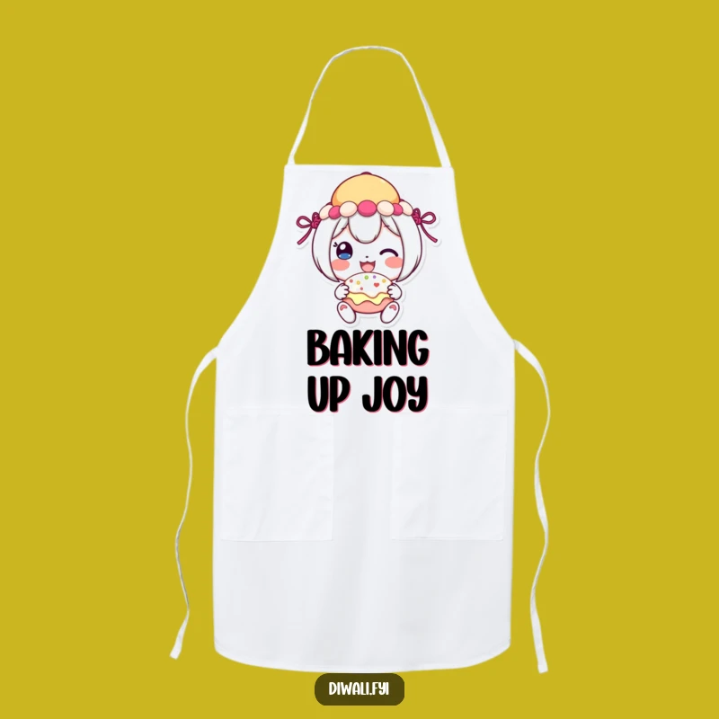Funny Festive Sweet Apron: Chef’s Cheerful Character Kitchen Gift
