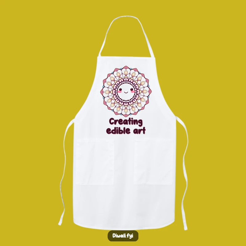 Funny Smiling Rangoli Apron: Cook with Color, Hilarious Indian Style, Perfect Funny Gift!