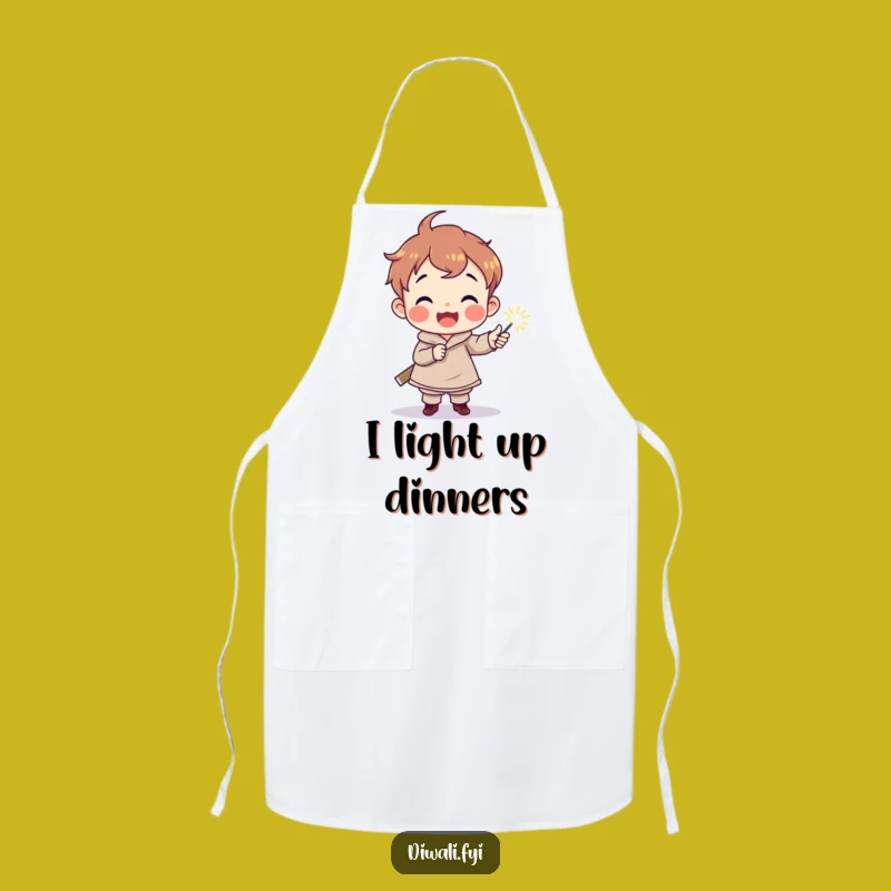 Funny Sparkler Child Apron: Delighted Joy, Magical Funny Gift