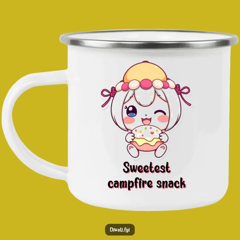 Funny Festive Sweet Camping Mug: Adventure-Ready Sweetness Gift