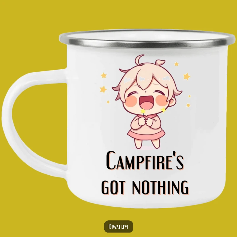 Funny Sparkler Laugh Camping Mug: Adventure Fuelled by Comedy, Best Funny Gift