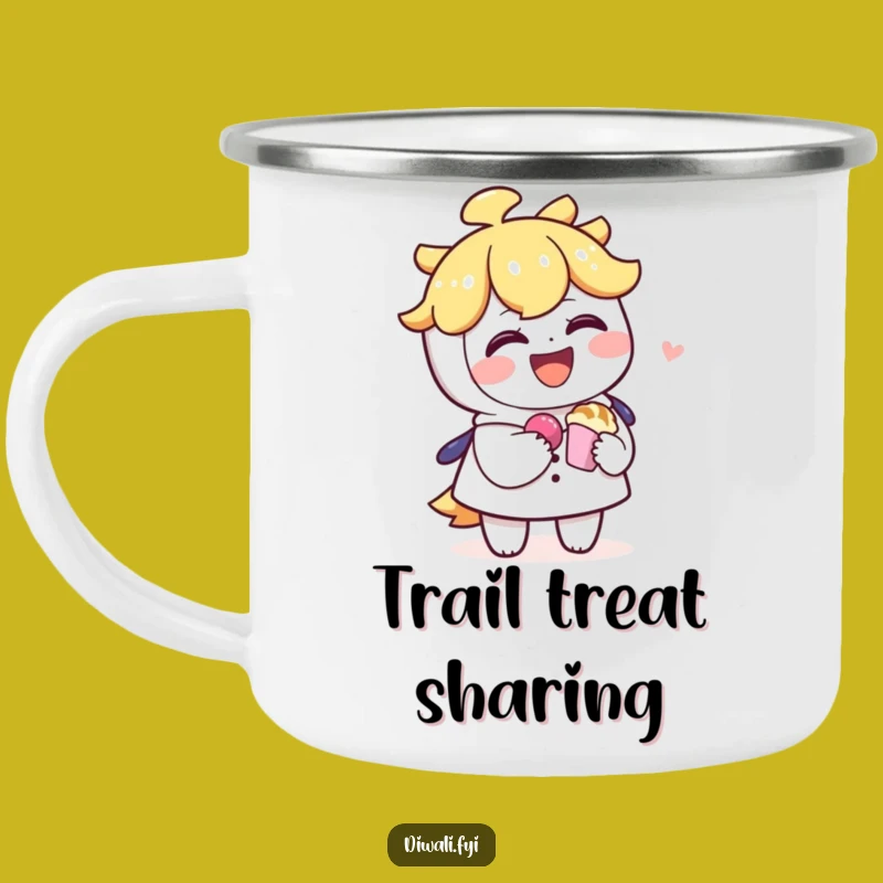 Funny Sharing Sweet Treat Camping Mug - Campfire Kindness & Laughter