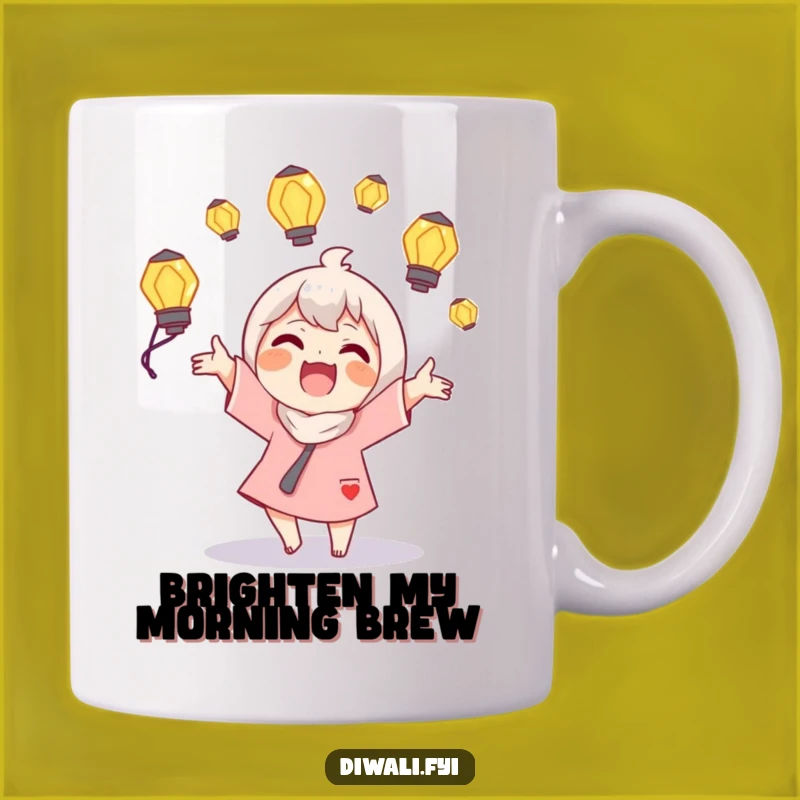Funny Juggling Lamps Mug: A Delightful Character's Glowing Talent Gift