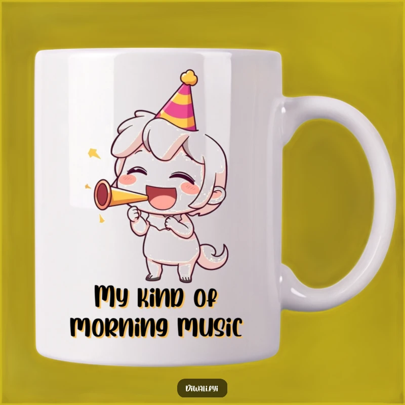 Funny Party Horn Laugh Mug: Hilarious Character Celebration Gift for Laughter Lovers