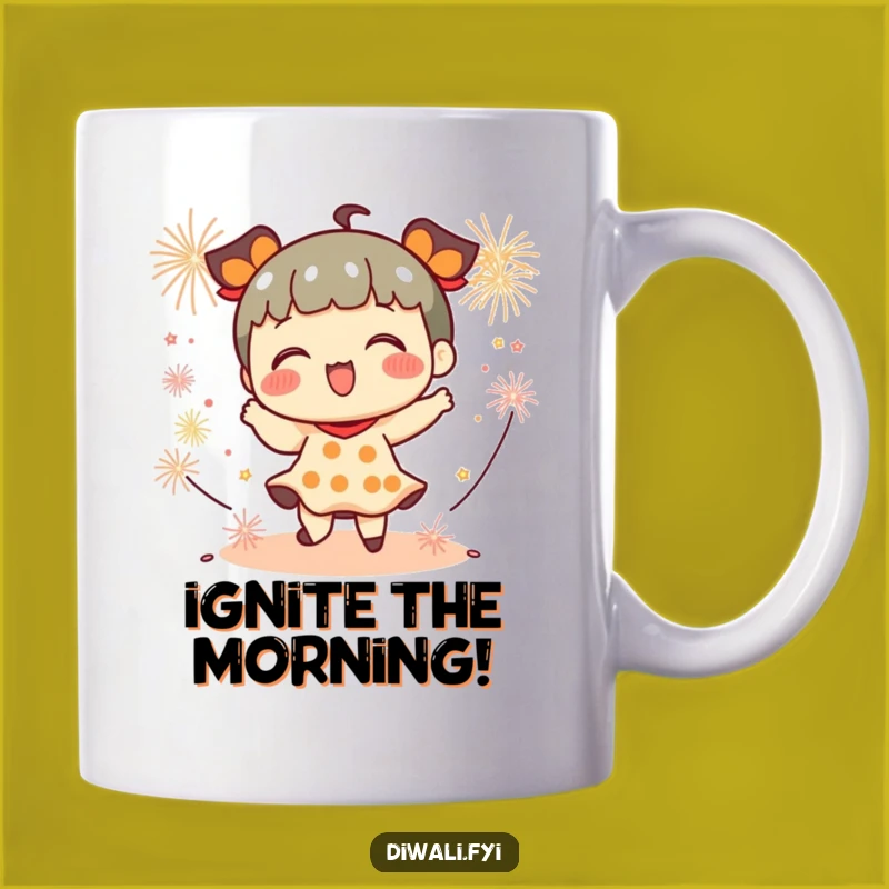 Funny Playful Firecracker Dancer Mug - Energetic & Fun Gift