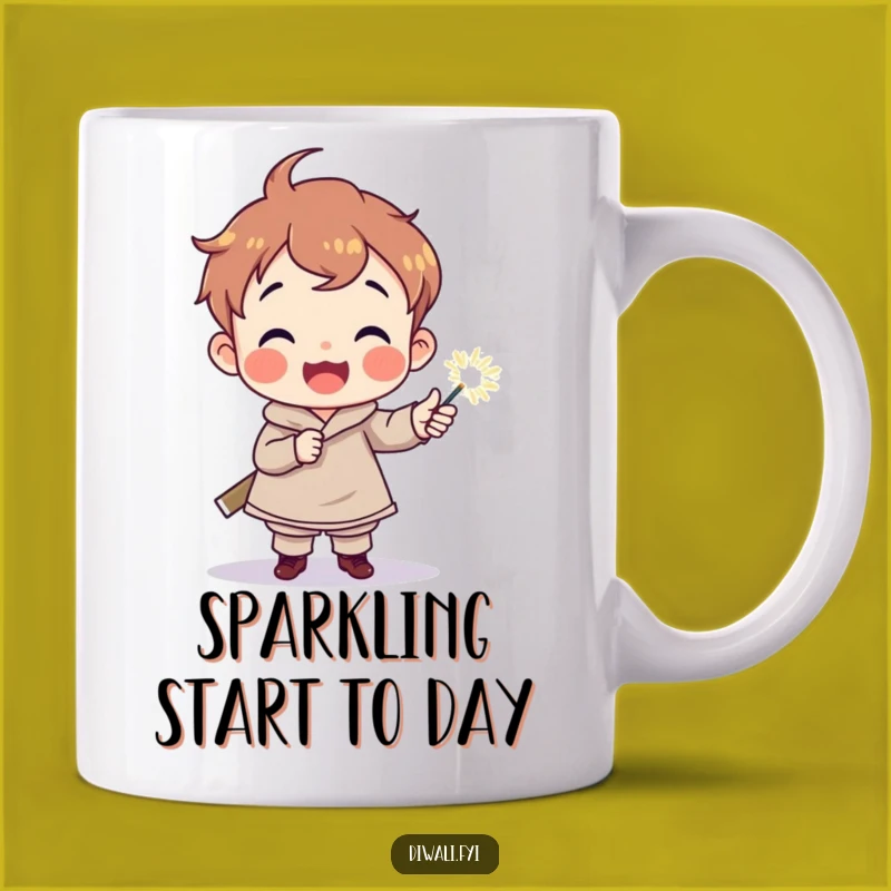 Funny Sparkler Child Mug: Delighted Joy, Magical Funny Gift for Kids and Adults