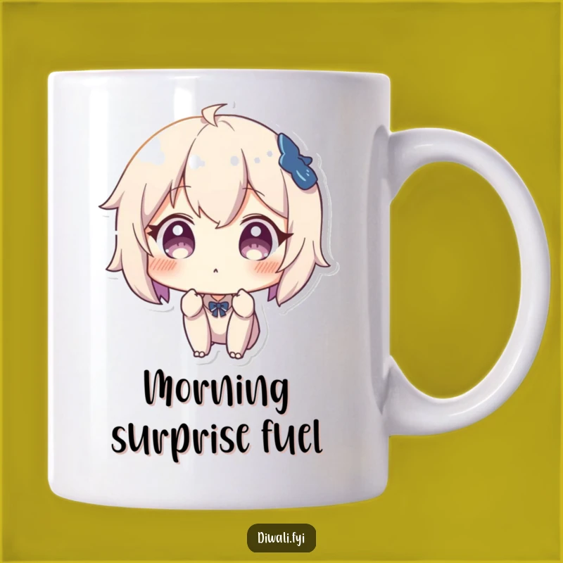 Funny Surprised Character Mug: React With Humor Using This Funny Gift