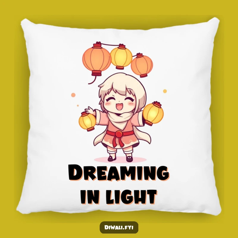 Funny Delighted Lantern Juggler Pillow - Cozy Comfort & Light