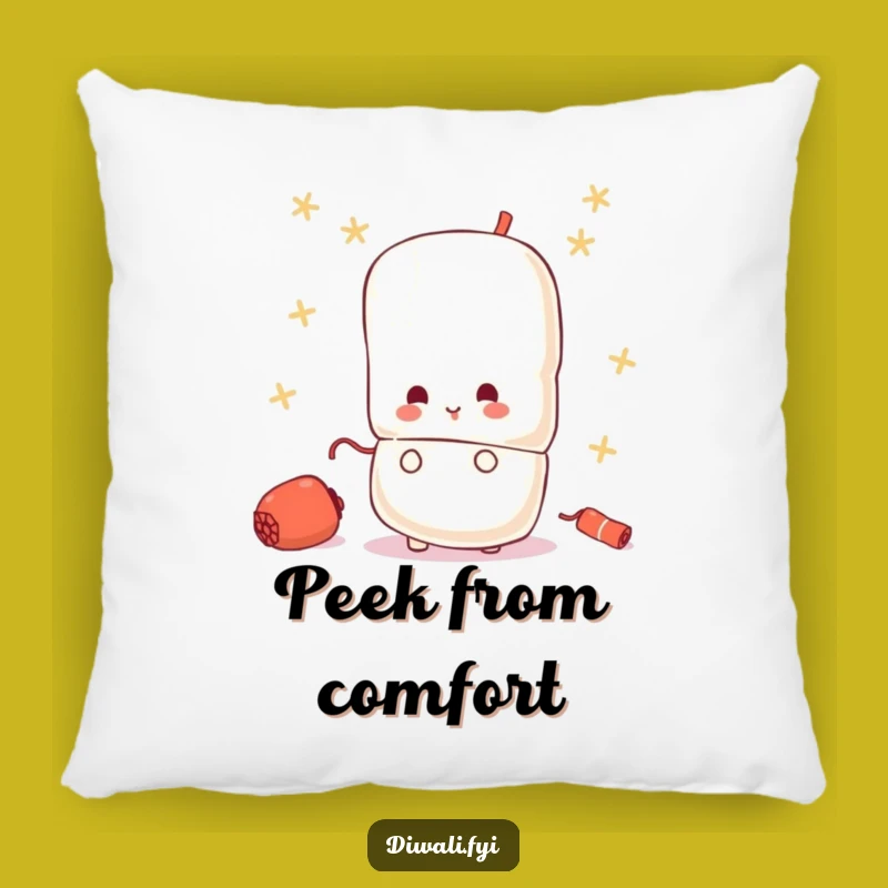 Funny Peeking Firecracker Pillow - Soft & Curious Comfort, Gift
