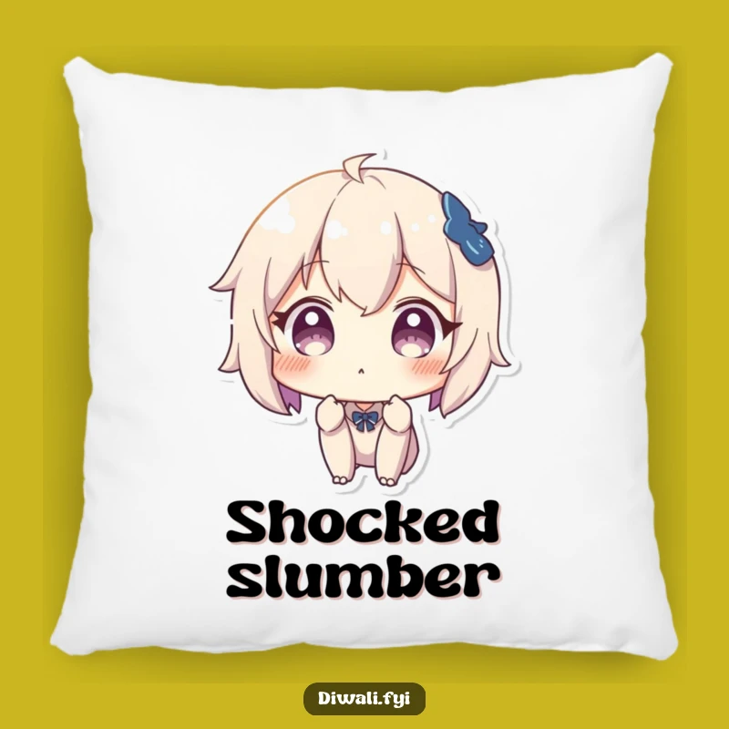 Funny Surprised Character Pillow: Add Comfort To Your Shock