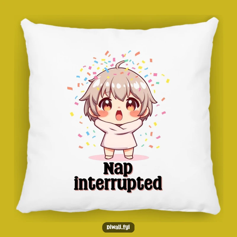 Funny Confetti Surprise Pillow - Cozy Character Decor, Perfect Humorous Gift!