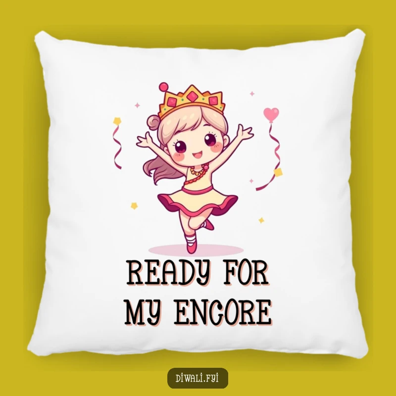 Funny Dancer Pirouette Pillow: Cozy Comfort for Dance Lovers