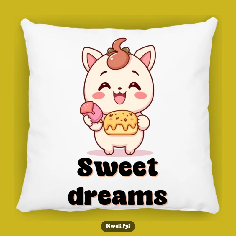 Funny Treat Offering Pillow - Cozy Delightful Character Pillow for Sweet Comfort
