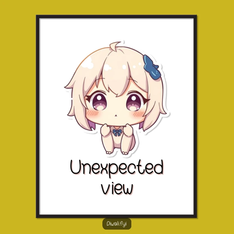 Funny Surprised Character Digital Art: Express Surprise Online