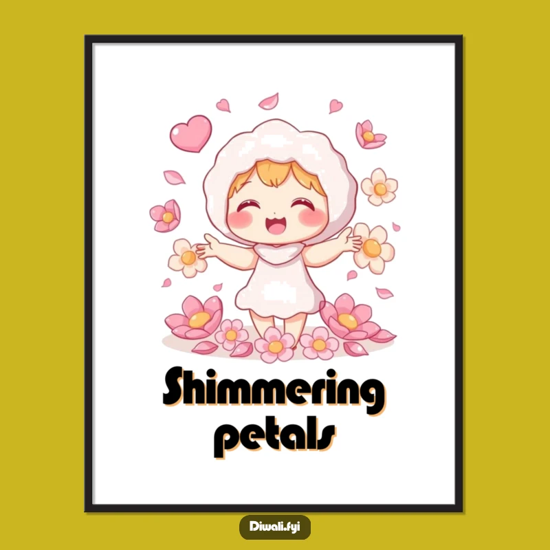 Funny Petal Juggling Digital Art - Giggling Nature Print for Instant Whimsy