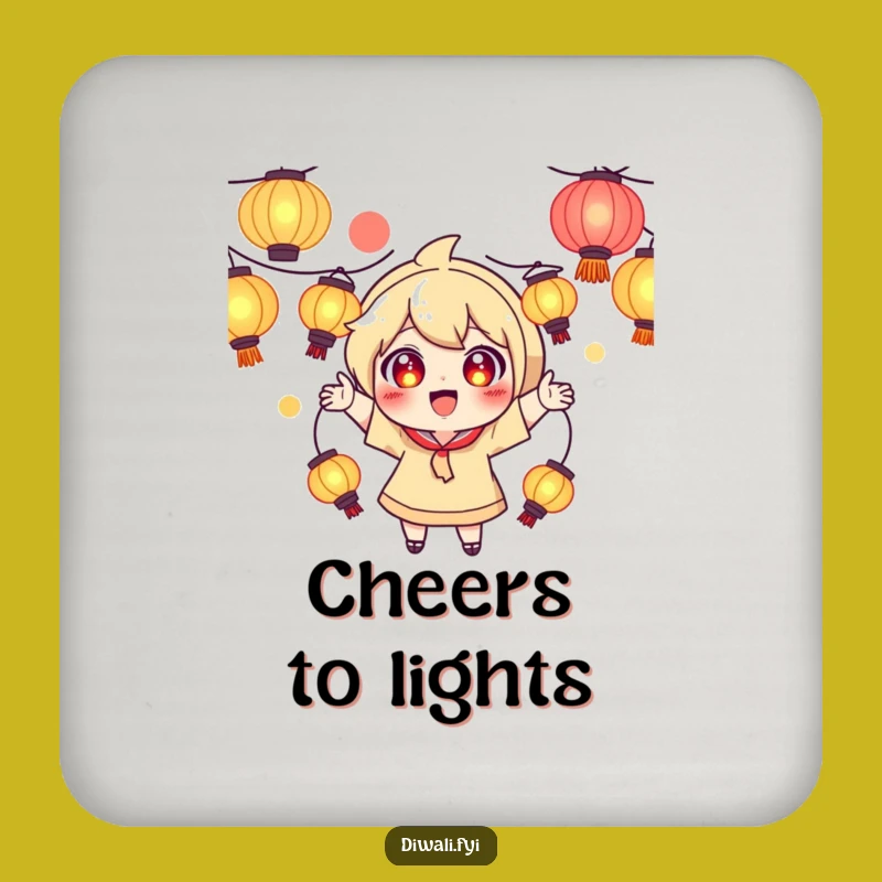 Funny Juggling Lantern Coaster Set: Protect Surfaces with Glowing Fun Gift