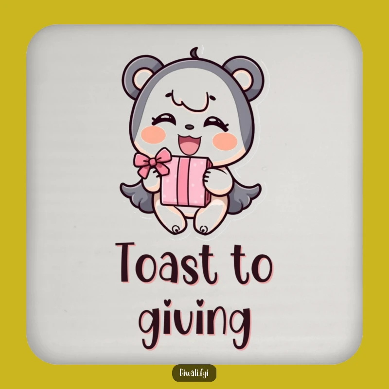 Funny Coasters: Happy Character Gifts, Protect Surfaces with Humor