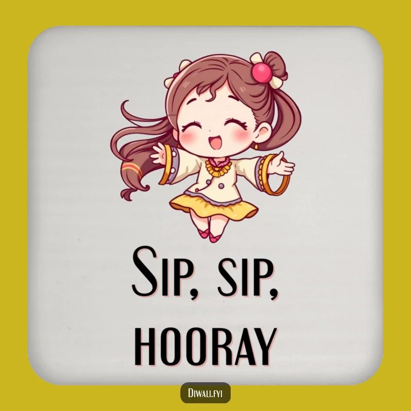 Funny Festive Bangles Coaster: Twirling Protection, Ideal Humorous Gift