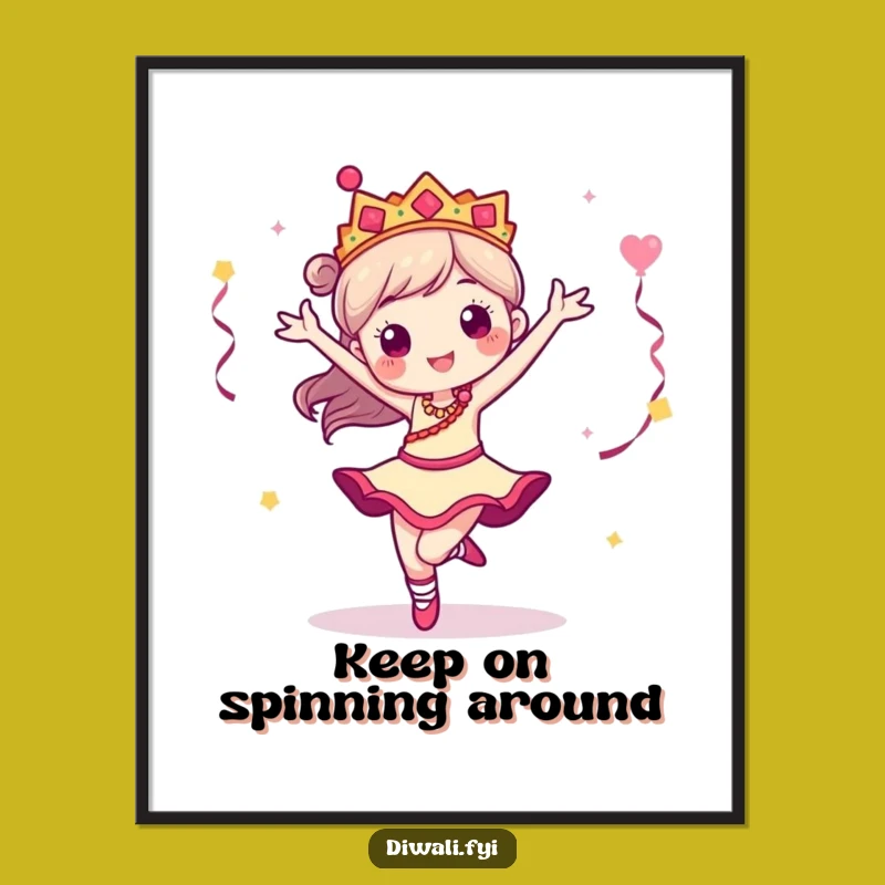 Funny Dancer Pirouette Poster: Inspire Your Space with Joyful Movement