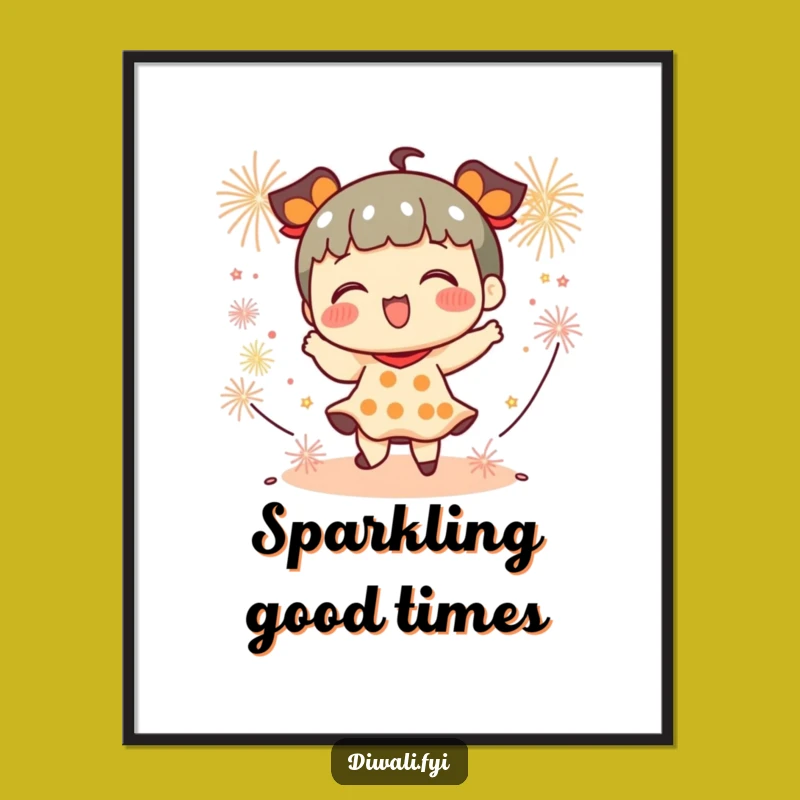 Funny Playful Firecracker Dancer Poster - Dynamic & Vibrant Art