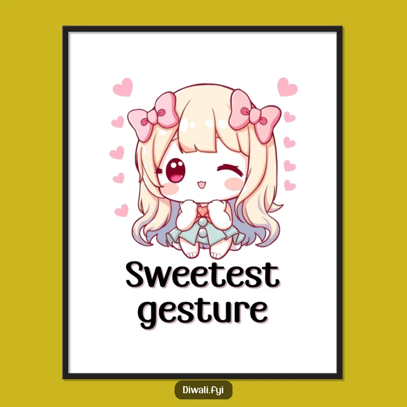 Funny Sweet Offering Poster: Decorate With Kindness And Humor