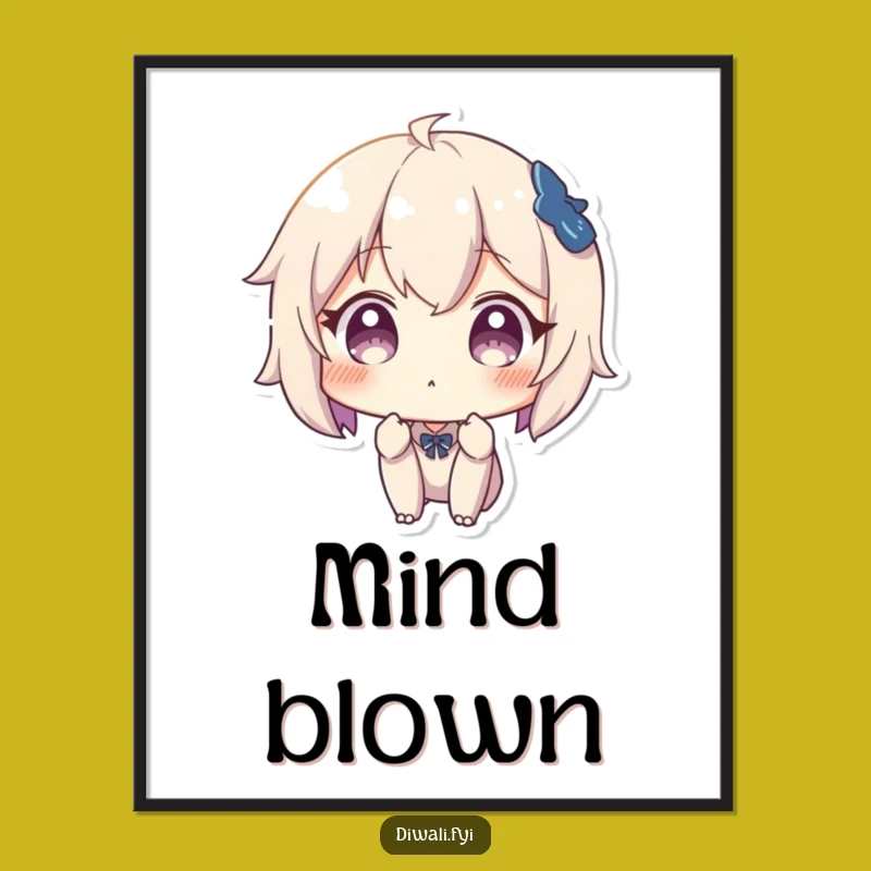 Funny Surprised Character Poster: Decorate With Shock And Humor