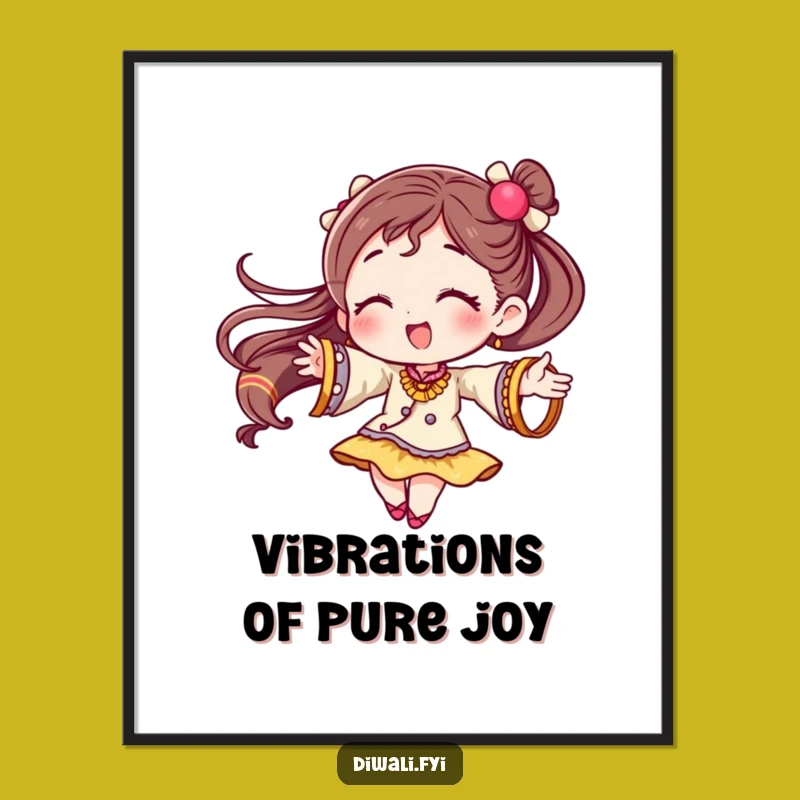 Funny Festive Bangles Poster: Twirling Art, Perfect Humorous Gift