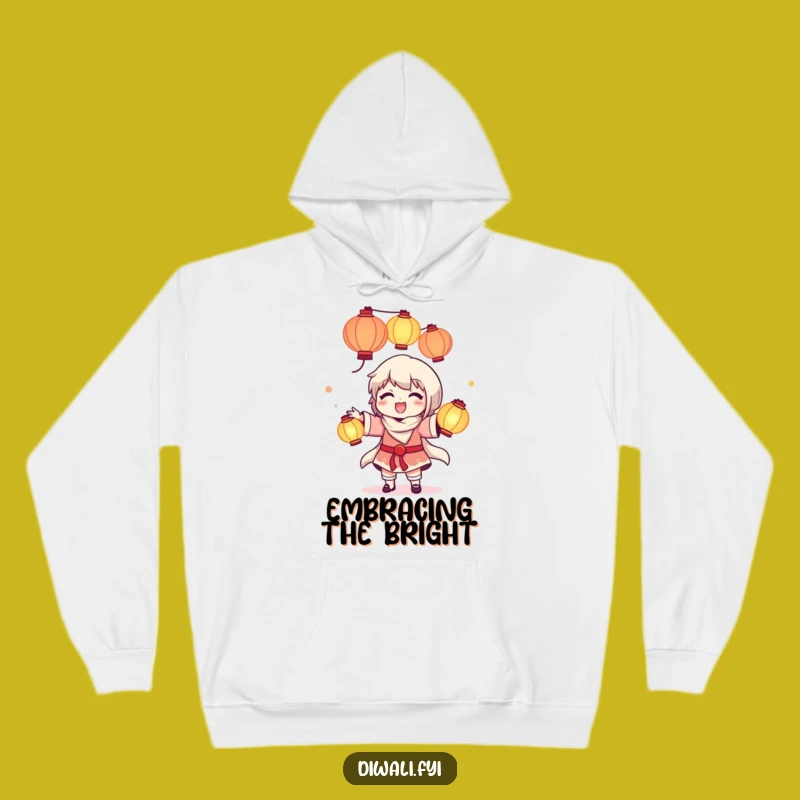 Funny Delighted Lantern Juggler Hoodie - Warmth & Whimsy