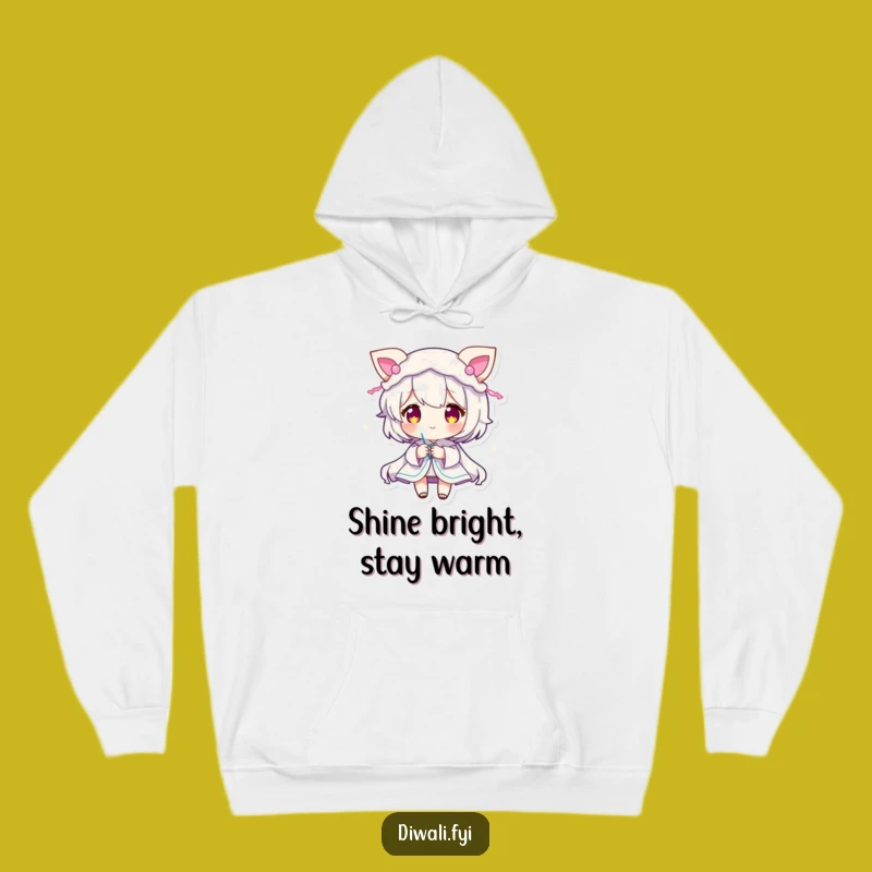 Funny Sparkler Character Hoodie: Cozy Glow, Perfect Festive Gift