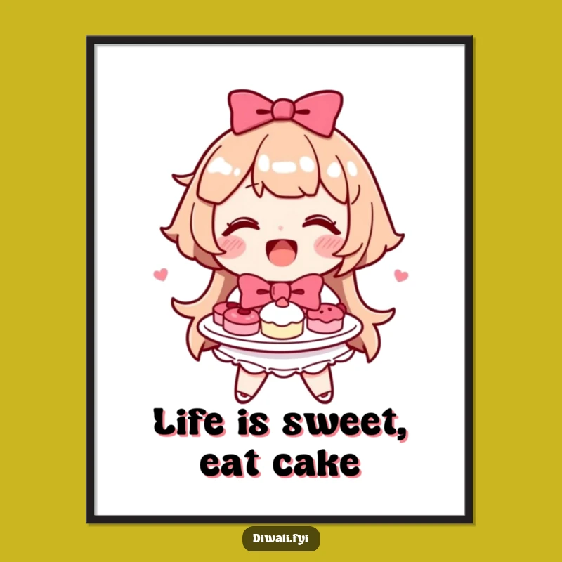 Free Printable Wall Art: Sweet Treat Giver Character, Charming Downloadable Art for Any Room