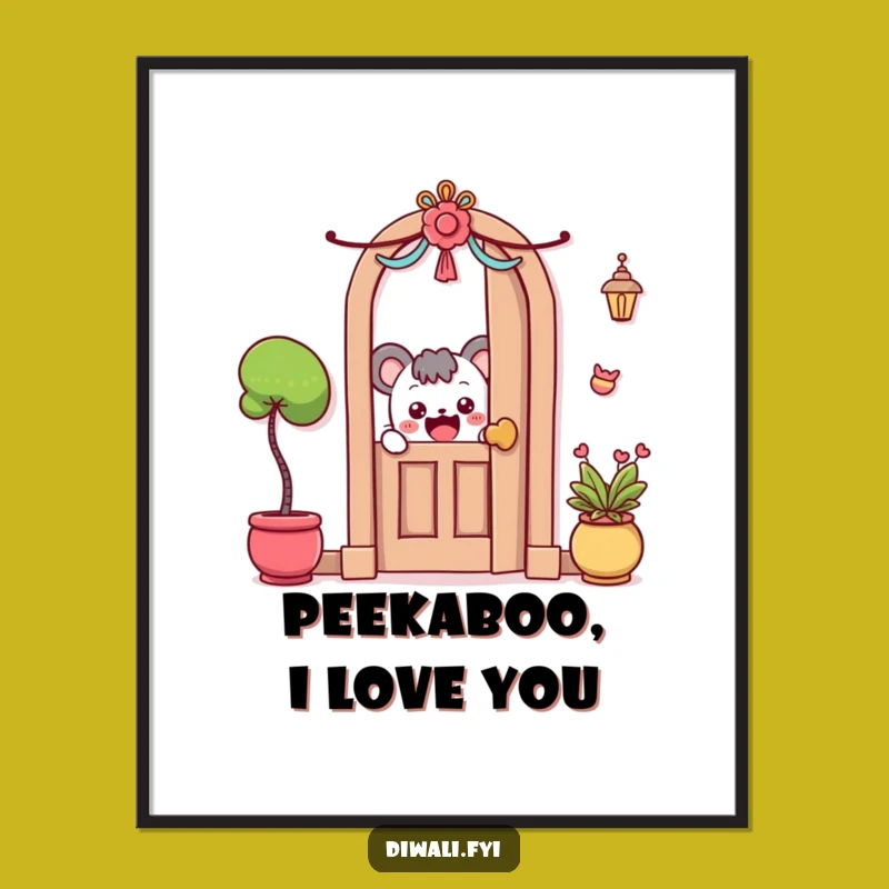 Funny Free Printable Wall Art: Curious Character Peek - Downloadable Whimsy for Your Walls!