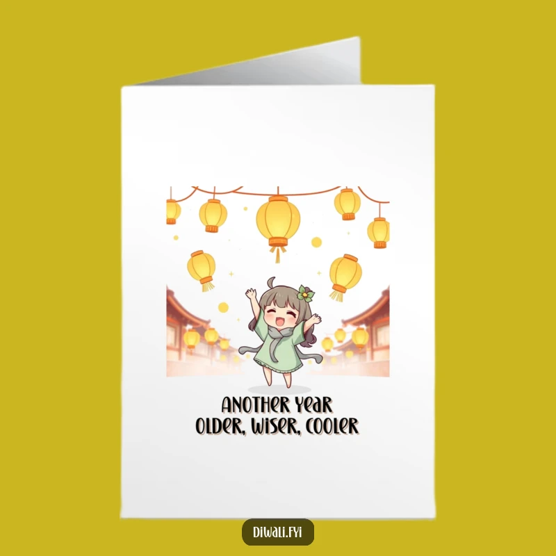 Free Printable Happy Birthday Card - Joyful Lantern Toss Character Downloadable Funny Gift