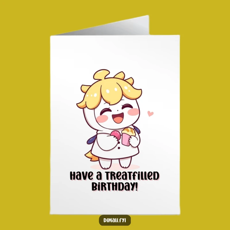 Laughing Sweet Treat Free Printable Birthday Card, Funny Downloadable Gift!