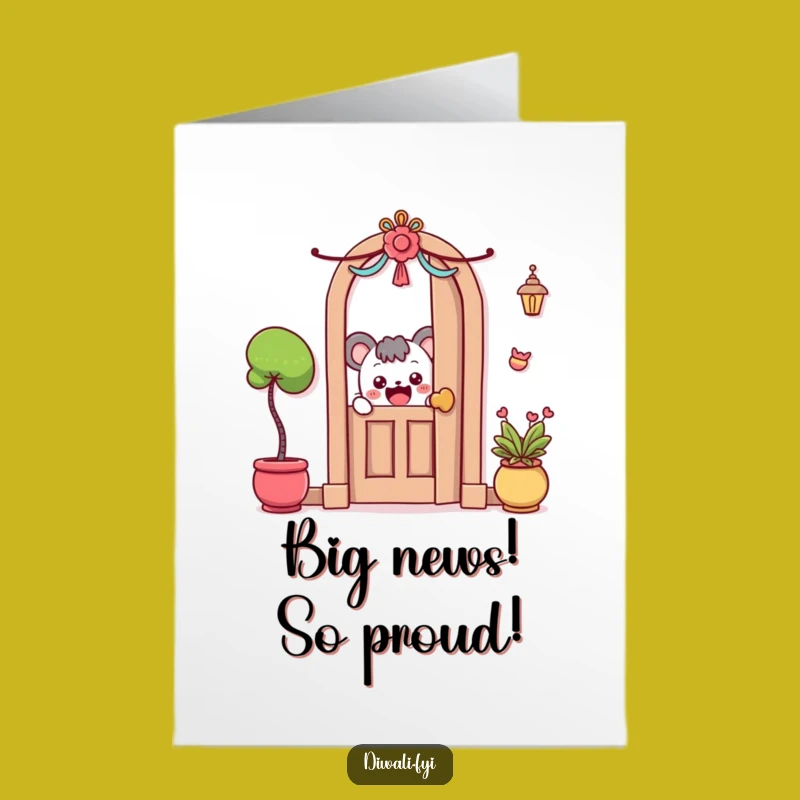 Free Printable Congrats Card: Curious Character Peek - Downloadable Achievement Surprise!