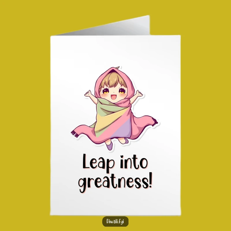 Free Printable Congrats Card: Jumping High, Colorful Success, Energetic Downloadable Gift
