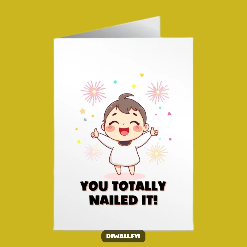 Free Printable Congrats Card: Sparkler Juggler, Celebrate with Glowing Humor