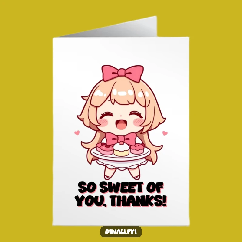 Free Printable Thank You Card: Sweet Treat Giver, A Deliciously Kind Downloadable Gift