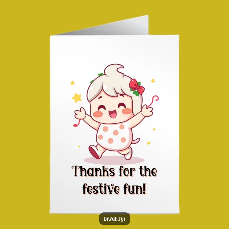 Joyful Free Printable Thank You Card: Festive Shuffle, Fun Downloadable Gift