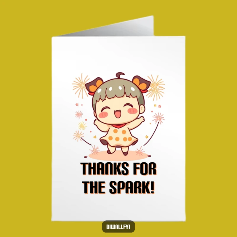 Thank You Free Printable Card: Firecracker Dancer, Spirited Downloadable Gift!