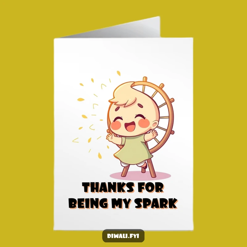 Funny Free Printable Thank You Card: Character Sparks Downloadable Gift