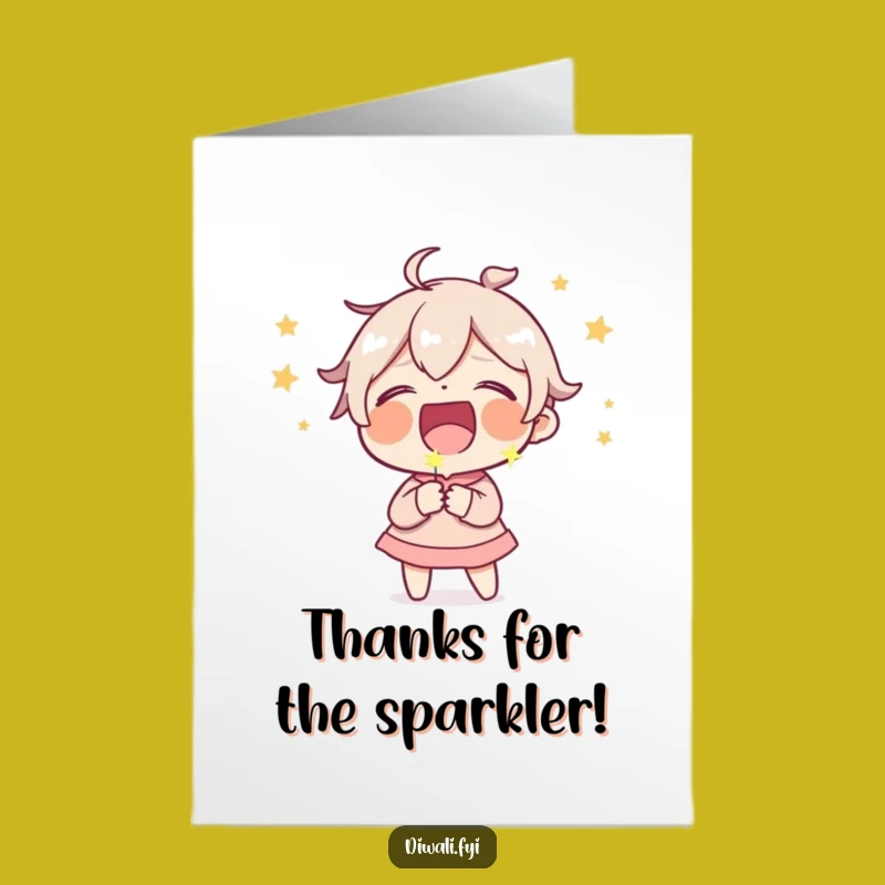 Hilarious Free Printable Thank You Card: Sparkler Laugh Downloadable Gift