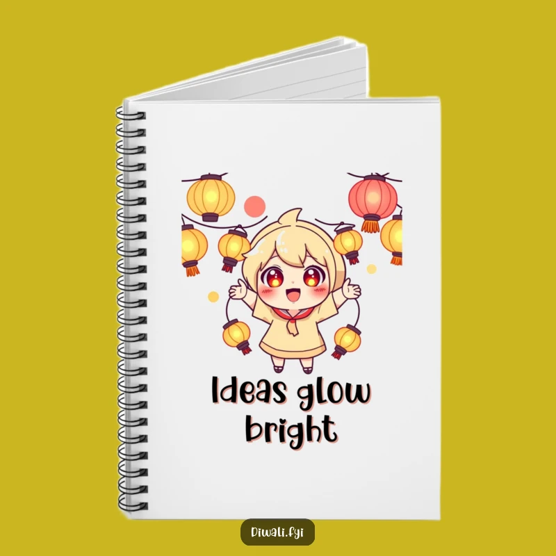 Funny Juggling Lantern Notebook: Jot Down Ideas with Glowing Flair Gift