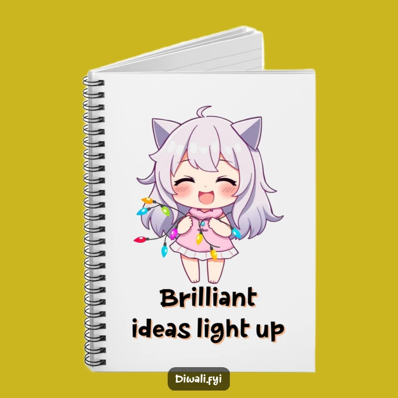 Funny Lights Notebook: Playful Character Journal, Colorful Gift