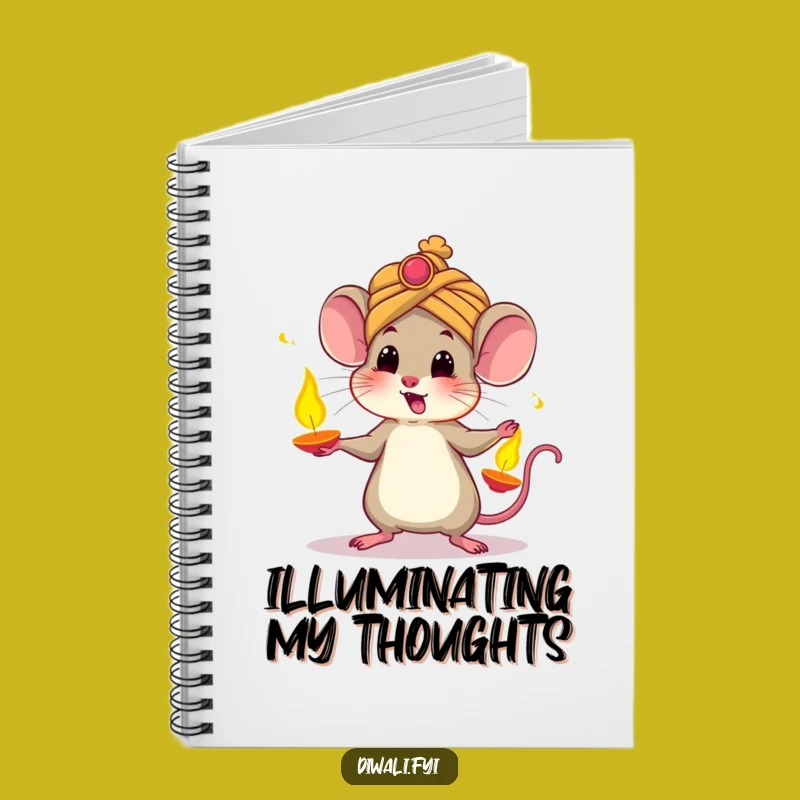 Funny Mouse Diwali Notebook: Festive Juggler, Perfect for Writing Fun Ideas