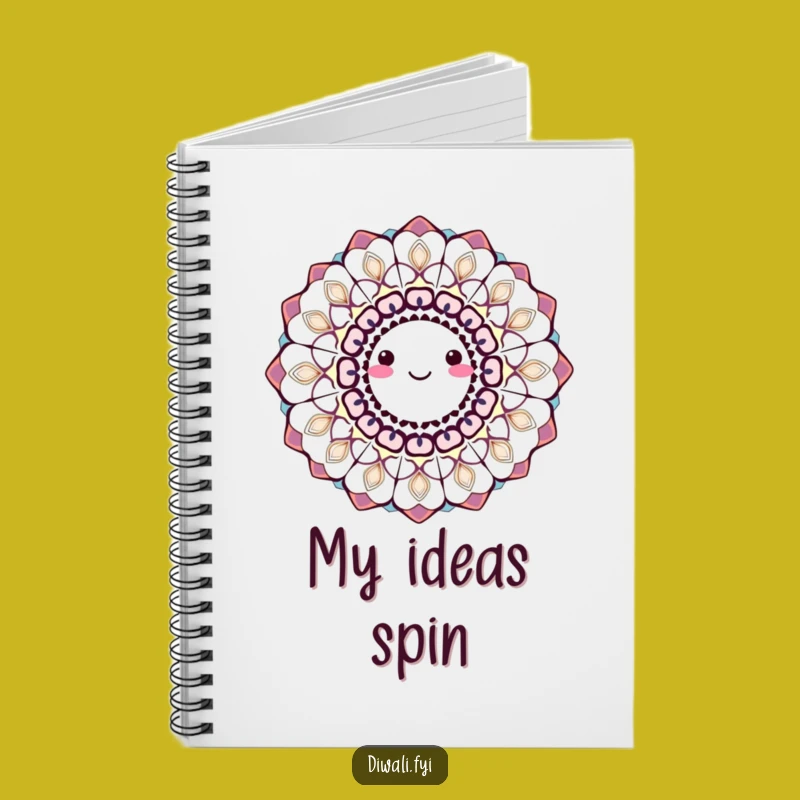 Funny Smiling Rangoli Notebook: Jot Down Joyful Ideas, Hilarious Indian Journal, Perfect Funny Gift!