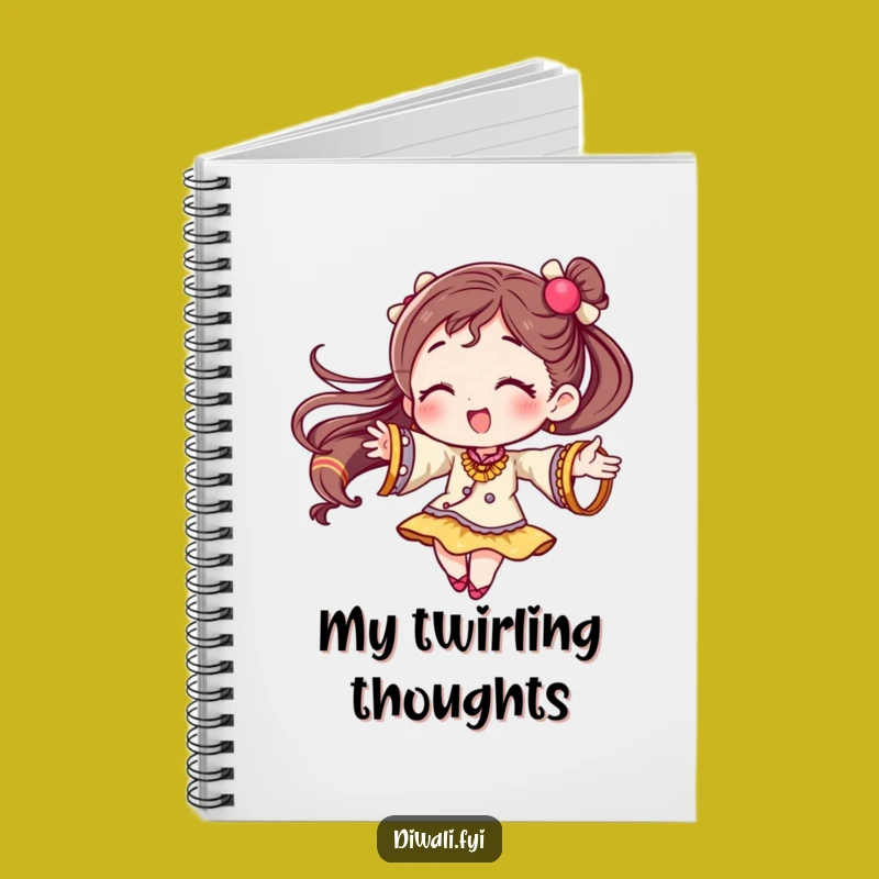 Funny Festive Bangles Notebook: Twirling Character Journal, Perfect Humorous Gift