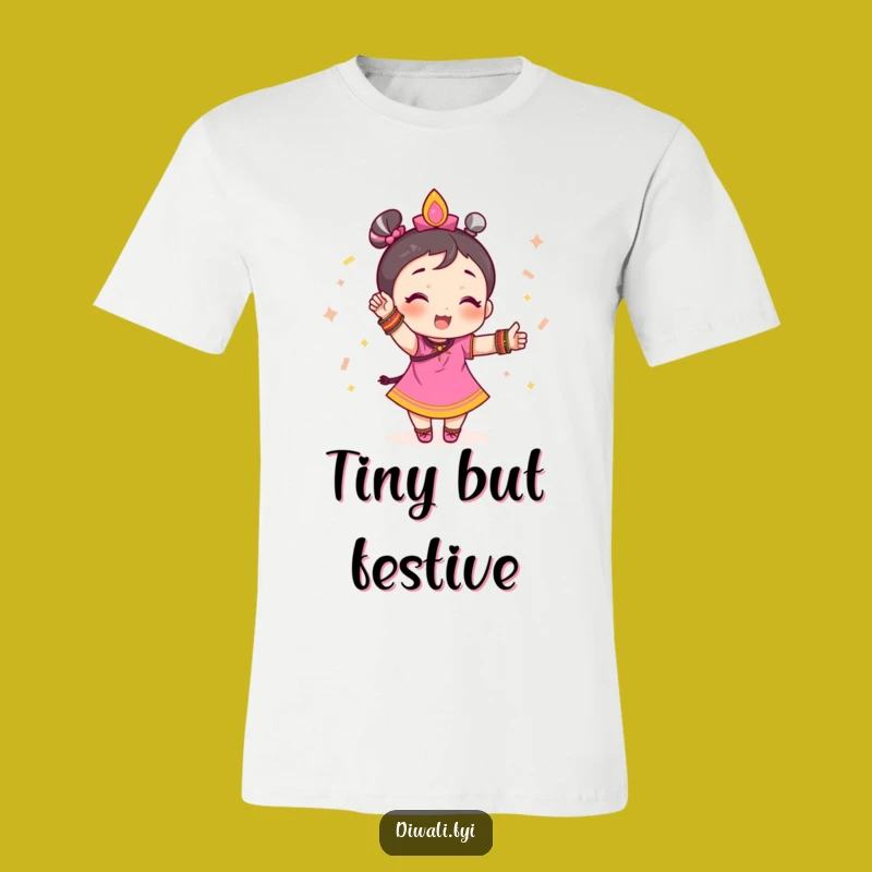 Funny Festive Charm T-Shirt: Bangles Character Pose Tee, Gift Idea
