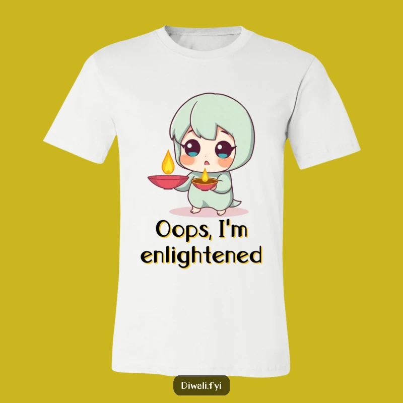 Funny Surprised Diya T-Shirt: Festive Shock, Perfect Gift
