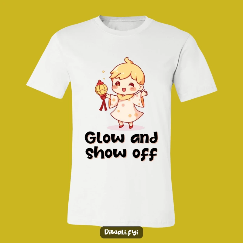 Funny Dancing Diya T-Shirt - Silly Character Lantern Tee, Great Humorous Gift!