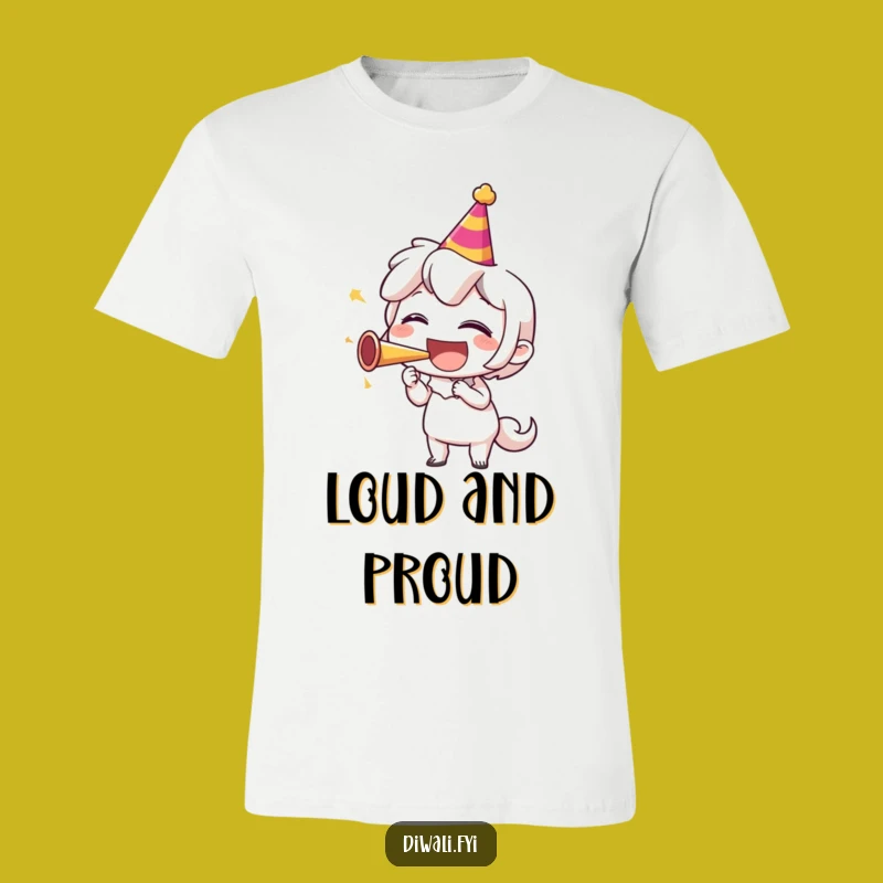 Funny Party Horn Laugh T-Shirt: Wearable Humor for Cheerful Celebrations and Gifts